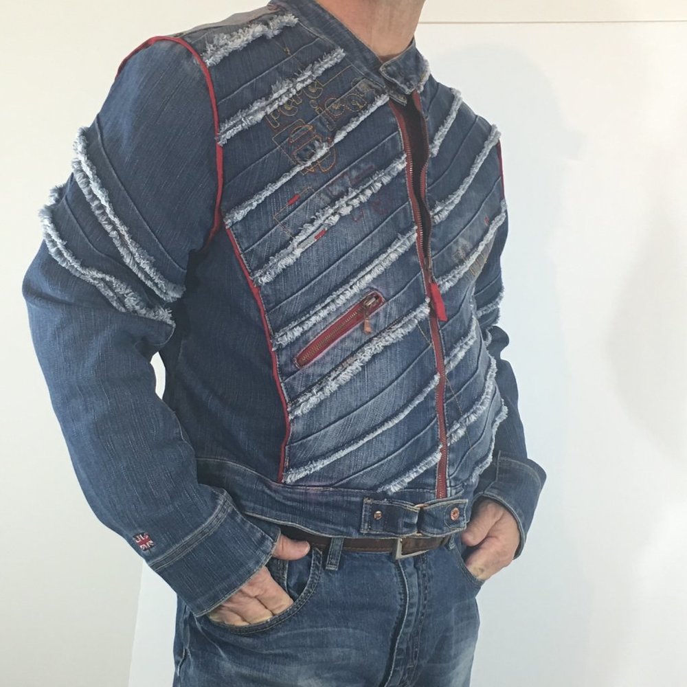 Pepe Jeans Rare Vtg Bomber Jean Jacket